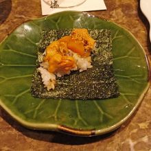 やきうに　おいしかった