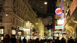 ウィーンの繁華街