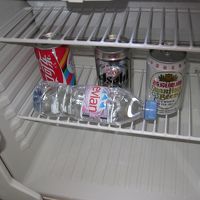 冷蔵庫の中（写真はミニバー用で有料です）