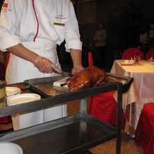 慣れた手つきです。さすがプロ。