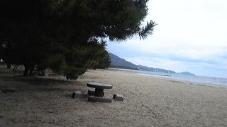 砂浜が広い海水浴場