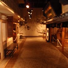 再現された町並み