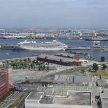 赤レンガ倉庫･大さん橋･山下公園･氷川丸方面の眺め