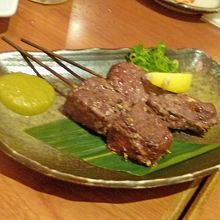 神戸牛の串焼き　1本980円