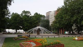 雪まつりの会場にも