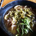 あえて挑戦したい蕗味噌うどん
