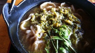あえて挑戦したい蕗味噌うどん