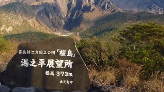 天候次第で見える桜島