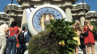 ガウディの作品が見れる公園