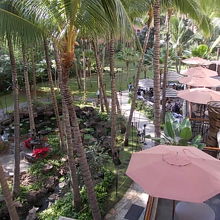 中庭のようになっている場所もあります