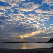 雨上がり、夕日と雲がきれいだった