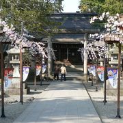 上杉神社の摂社、松岬神社