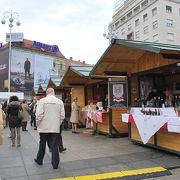 様々なイベントが開催される街の中心広場