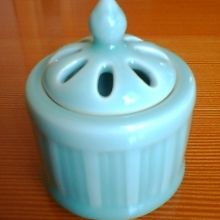 伊万里 大川内焼 長春窯 青磁香炉 極美品✨香炉 大川内焼 小笠原長春 青瓷 伊万里鍋島 青磁香炉