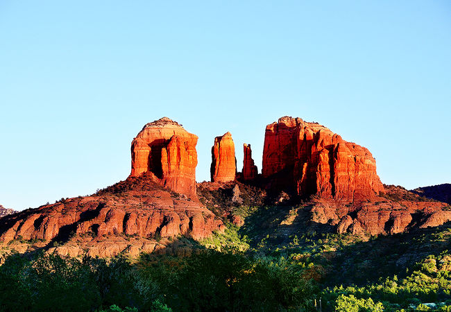 3dRose アリゾナ、セドナ、レッドロックSP、カテドラルロック - Us03 Bja0114 - ジェインズ・ギャラリー - ウォールクロック、13 x 13インチ (DPP_87810並行輸入 旅ログ運動音痴がカセドラルロックで自分を超える！セドナ4大