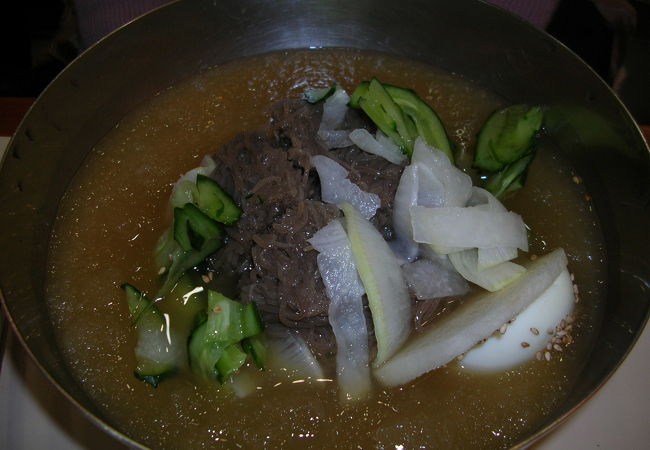 シャリシャリの冷麺