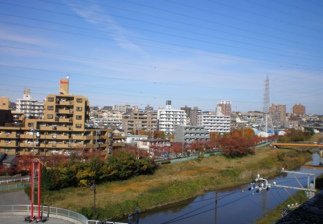 天白川の散策が出来ます