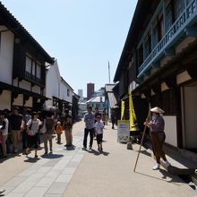 出島の風景が再現されています