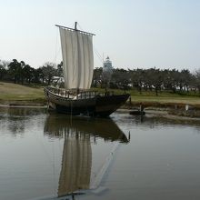 見所が多い公園、日和山公園
