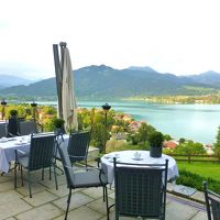 テラス席での朝食は最高