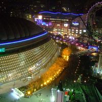 東京ドームホテル２３階からの眺望　夜