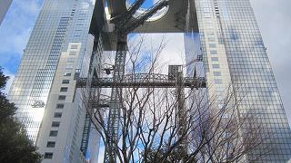 スカイビルを見上げて