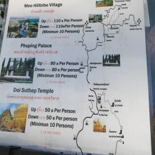 これがソンテウツアー行程と金額