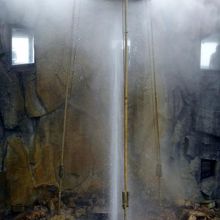 上から見るほうが迫力が伝わる間欠泉