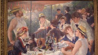 ルノワールの絵画、「舟遊び」を見に