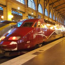 パリの北駅にて