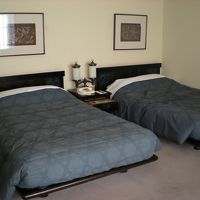 ベッドは広々してて寝心地最高！