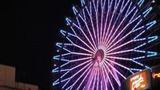 大観覧車のライトアップ