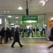 川越駅は、東武東上線とJR川越線の乗換駅です