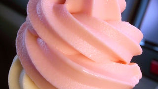 名物☆はまなす・こけ桃ソフトを頂く、「道の駅うとろ・シリエトク」