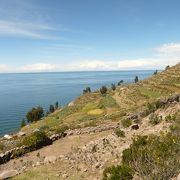 段々畑のあるのどかな島