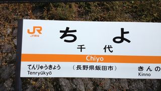 秘境駅ランキング　全国第39位の千代駅です。