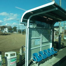 小さな待合所の様子