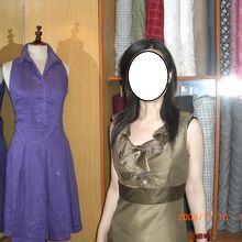 店に吊るしてあったほかの客の完成品を元に、即席オーダー