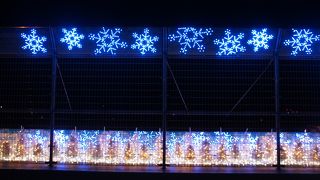 広島空港で、冬季のイルミネーションをやってました