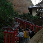 京都の奥座敷　紅葉の時期は混みます