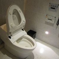 自動開閉のウオシュレット付きトイレ