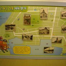 歴史ある建物の案内