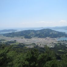 広田湾と仁田山・大森山