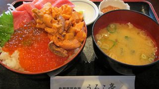 ほっけ、三色丼（具材選択可）、ビール・・・、なんでも美味しいです☆