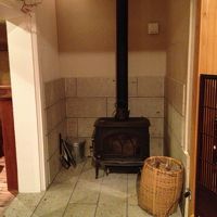 薪ストーブもありました