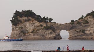 飛行機からも見えます