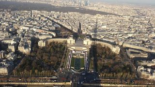 エッフェル塔を眺め、エッフェル塔から眺める