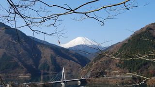 真っ白な富士山が望めました。