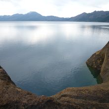 水の色がきれい！
