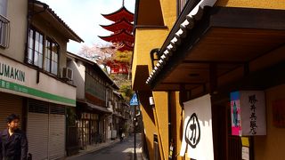 宮島の喧騒から離れた風情のある通り